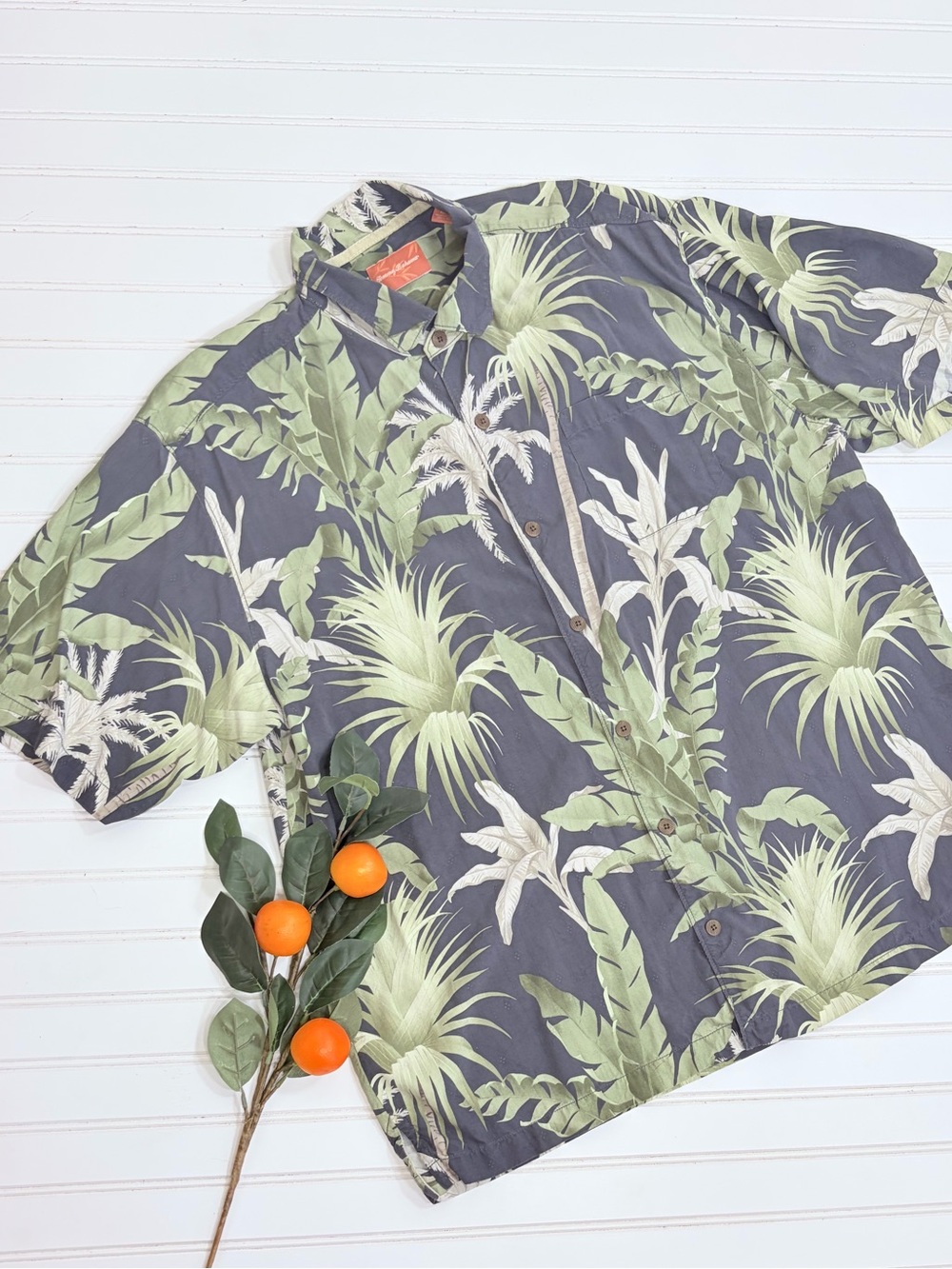 Tommy Bahama Hawaiian Silk Button Up Shirt